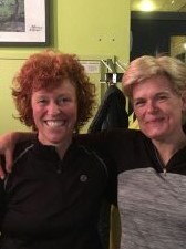 Aleid (rechts) en Jolanda Aleid (rechts) en Jolanda
